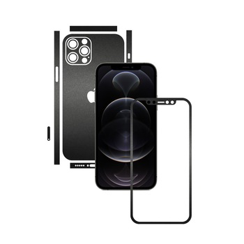 Folie Protectie Carbon Skinz pentru Apple iPhone 12 Pro - Negru Mat Split Cut, Skin Adeziv Full Body Cover pentru Rama Ecran, Carcasa Spate si Laterale Folie Protectie Carbon Skinz pentru Apple iPhone 12 Pro - Negru Mat Split Cut, Skin Adeziv Full Body Cover pentru Rama Ecran, Carcasa Spate si Laterale