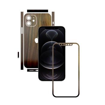 Folie Protectie Carbon Skinz pentru Apple iPhone 12 Mini - Lemn Nuc Split Cut, Skin Adeziv Full Body Cover pentru Rama Ecran, Carcasa Spate si Laterale Folie Protectie Carbon Skinz pentru Apple iPhone 12 Mini - Lemn Nuc Split Cut, Skin Adeziv Full Body Cover pentru Rama Ecran, Carcasa Spate si Laterale