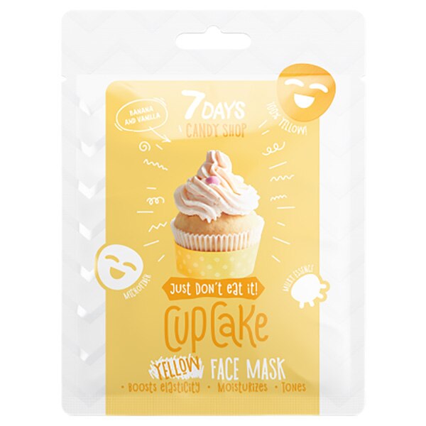 Masca de fata 7Days Candy Shop Cupcakes cu banana si vanilie 25g
