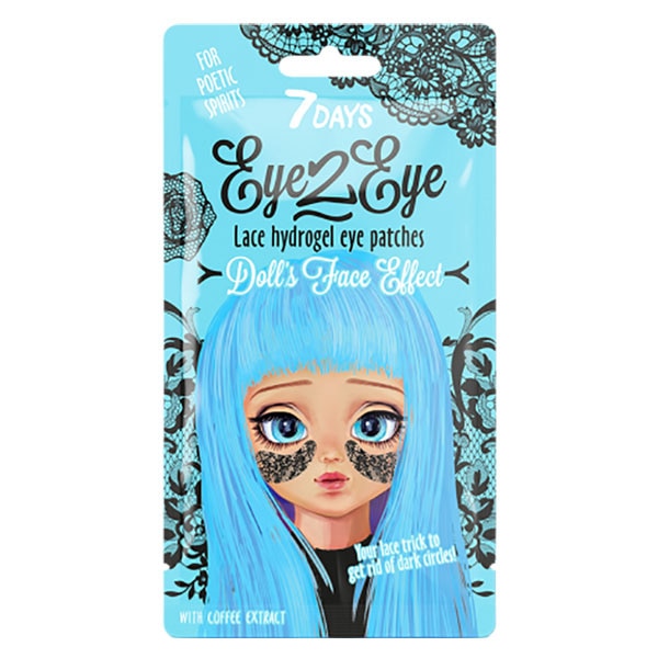 Masca de fata 7Days Eye2eye din dantela cu hydrogel si extract de cafea 6g