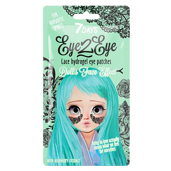 Masca de fata 7Days Eye2eye din dantela cu hydrogel si extract de afine 6g