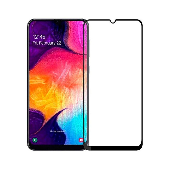 Скрийн протектор Hybrid Upzz Ceramic Full Glue за Samsung Galaxy A42 5g, прозрачен с черен ръб