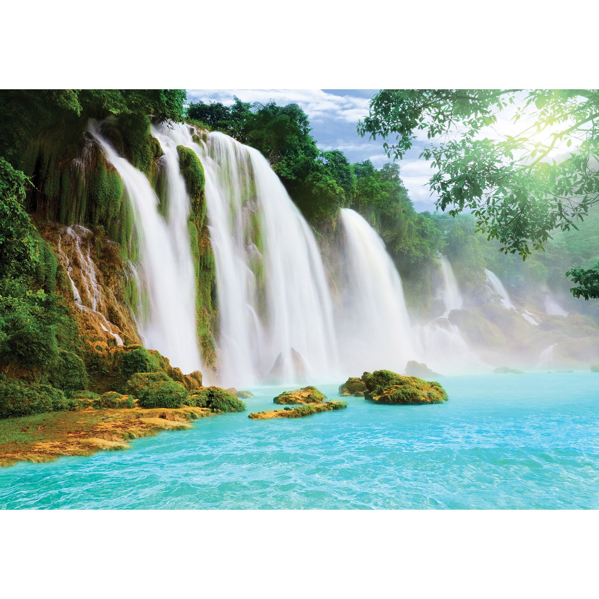 Fototapet cu model cascada Niagara,multicolor,dimensiune 254x184cm, adeziv inclus