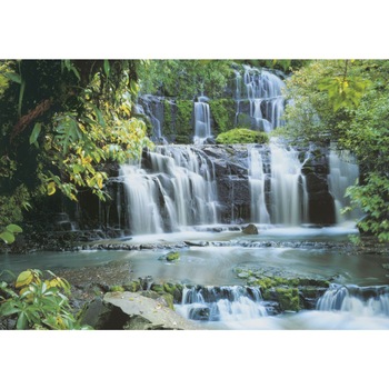 Fototapet cu model cascada curgatoare,multicolor,dimensiune 368x254cm, adeziv inclus Fototapet cu model cascada curgatoare,multicolor,dimensiune 368x254cm, adeziv inclus