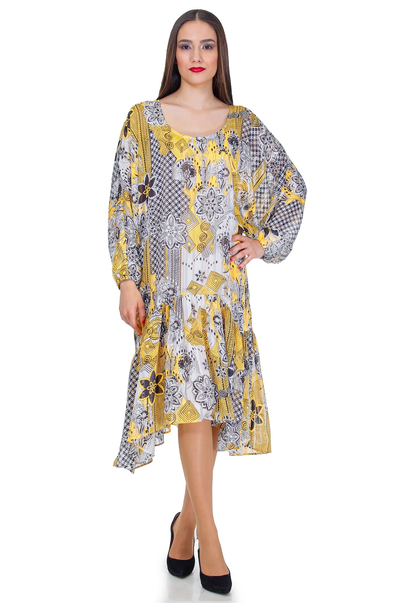 Rochie alba, voal, Liza Panait, BT-41