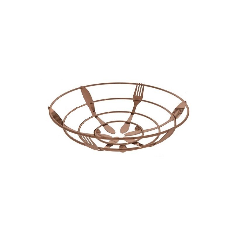 Fructiera din metal, Privilege, Bronz, dimensiune 8x28 cm