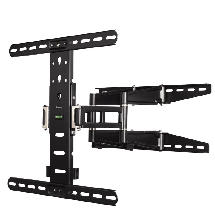 Стенна стойка за TV Hama 108756, Регулируема, 32"-55", Черен