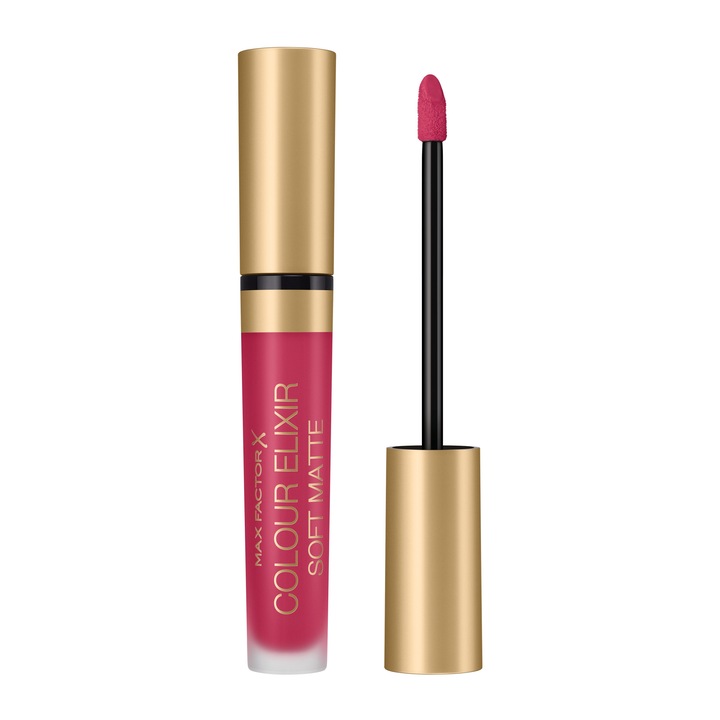 Ruj lichid Max Factor Colour Elixir Soft Matte 025 Raspberry haze, 4 ml