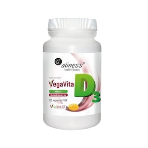 Supliment alimentar Aliness Vitamina D3 naturala din alge 2000IU, 120 Capsule