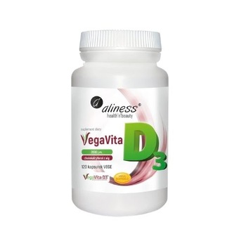 Supliment alimentar Aliness Vitamina D3 naturala din alge 2000IU, 120 Capsule Supliment alimentar Aliness Vitamina D3 naturala din alge 2000IU, 120 Capsule