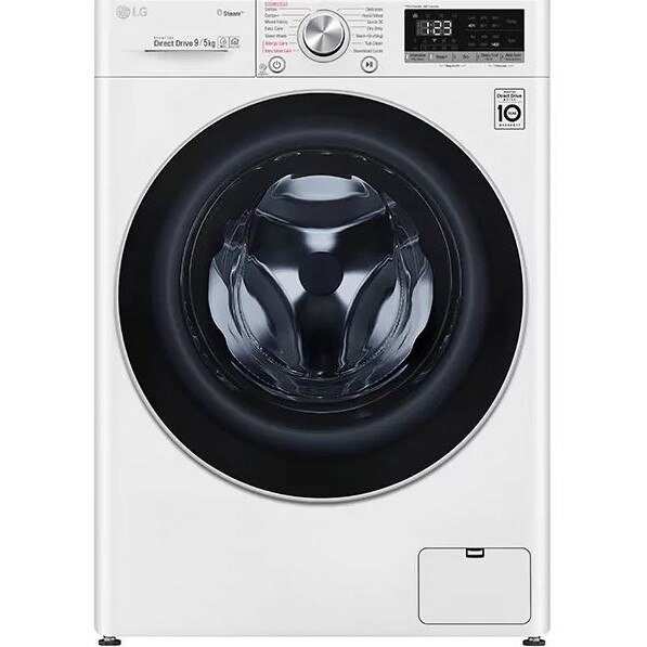Masina de spalat rufe frontala cu uscator LG F4DN409S1, Clasa A, Steam, Wi-Fi, 9/5kg, 1400rpm, alb