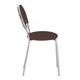 Set 4 scaune dining Marino Plus, piele ecologica, wenge