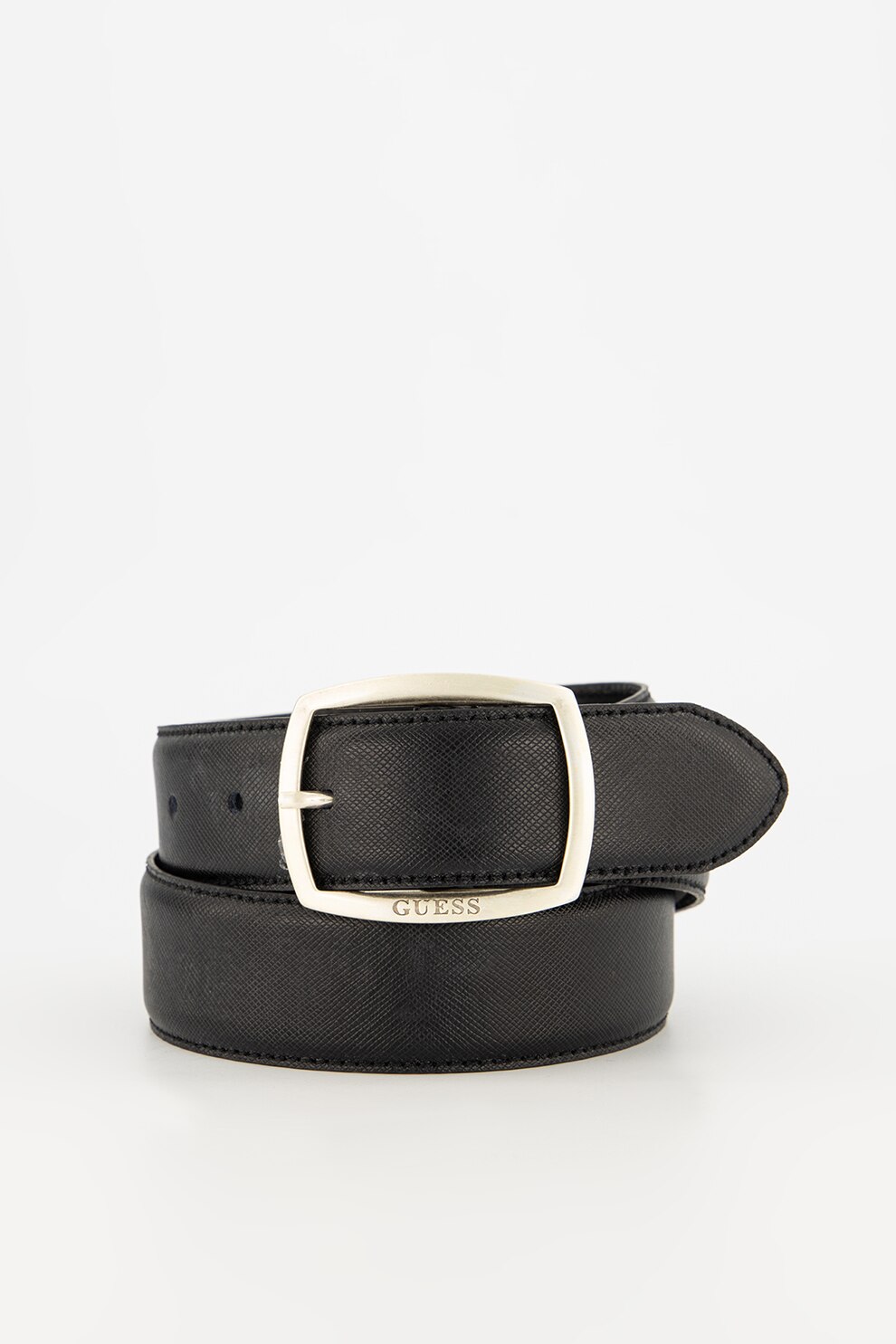 Guess, Curea de piele cu aspect texturat