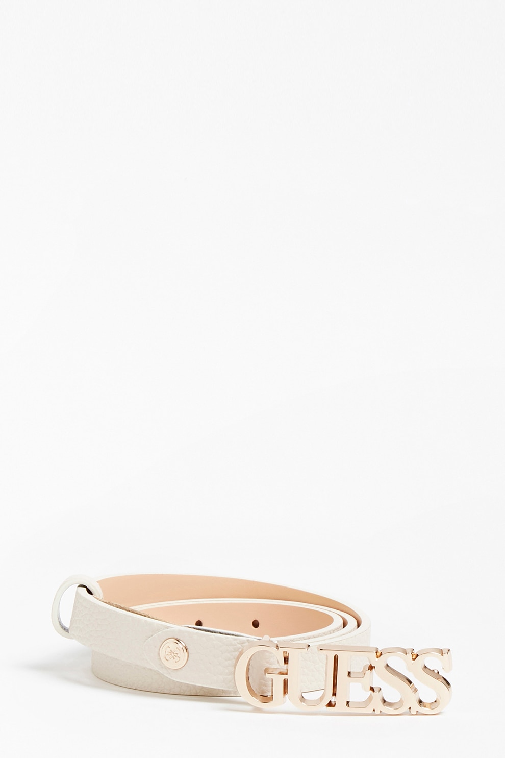 Guess, Curea de piele ecologica cu logo Uptown