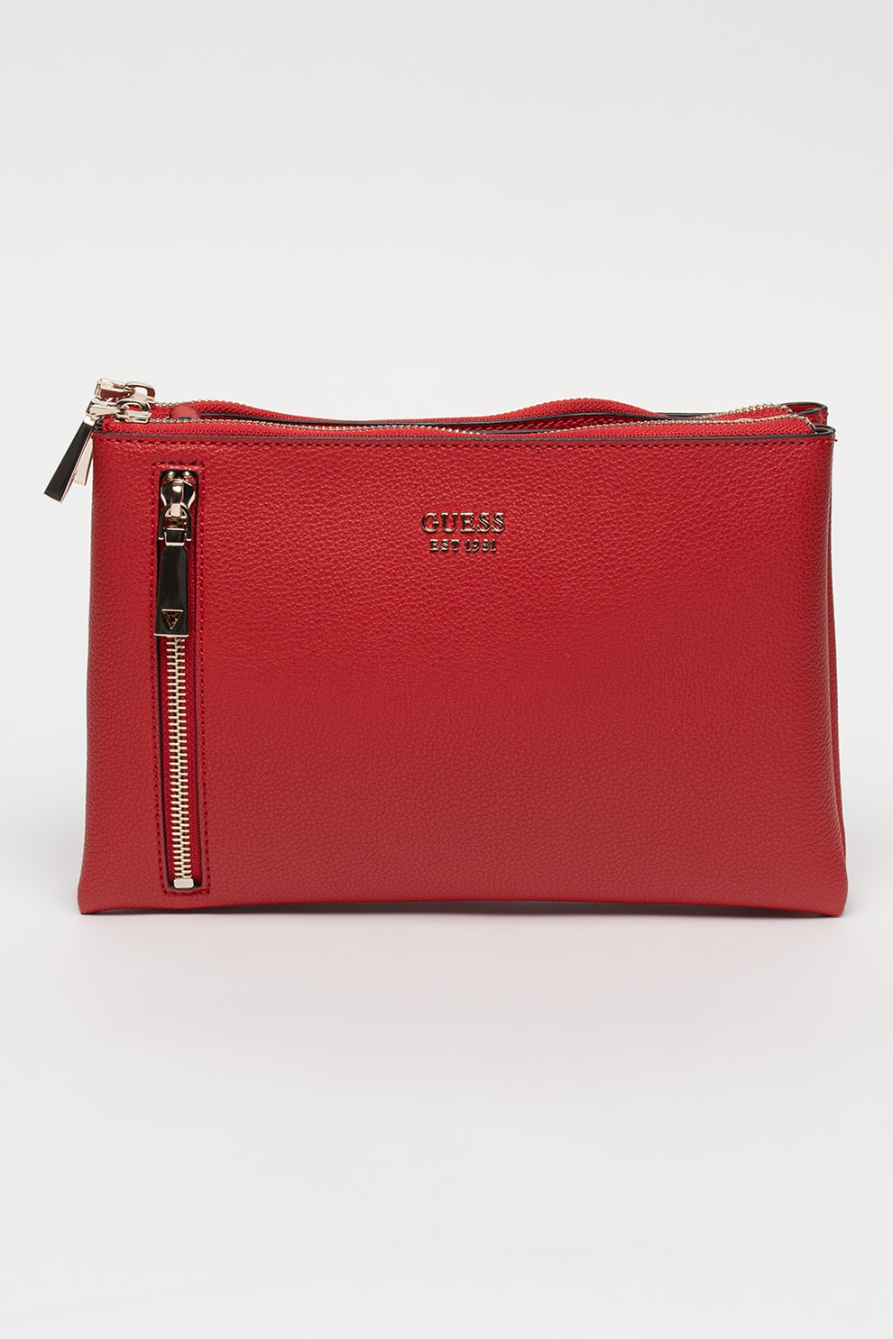 Guess, Geanta crossbody de piele ecologica mica Naya, Rosu