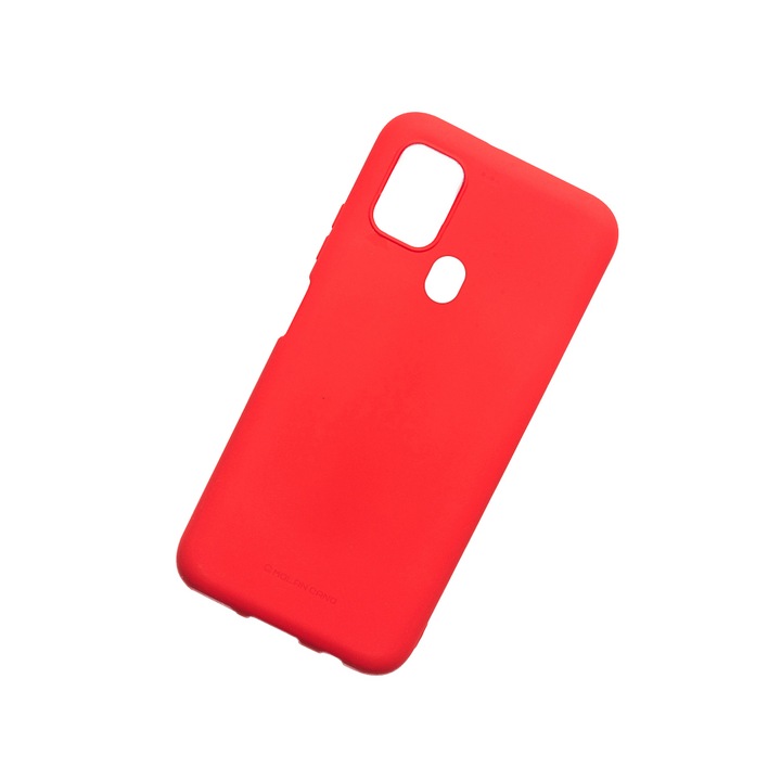 Molan Cano Premium szilikon TPU Flexible Ultra Resistance Slim tok kompatibilis Samsung Galaxy A21s, piros