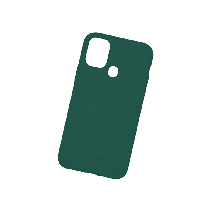 Molan Cano Premium szilikon TPU Flexible Ultra Resistance Slim tok kompatibilis Samsung Galaxy A21s, zöld