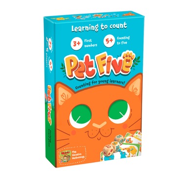 Joc educativ Invatam sa numaram - PET FIVE Joc educativ Invatam sa numaram - PET FIVE
