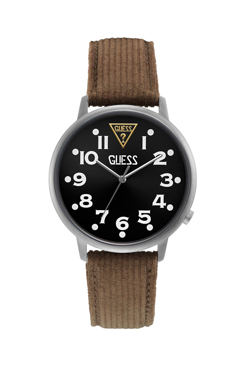 Guess Originals, Ceas quartz cu o curea din silicon, Maro