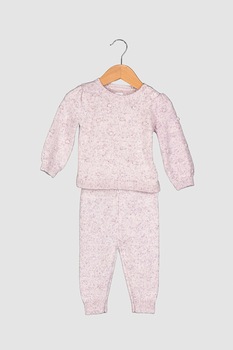 GAP, Set de pulover si pantaloni din tricot, Roz, 50 CM GAP, Set de pulover si pantaloni din tricot, Roz, 50 CM