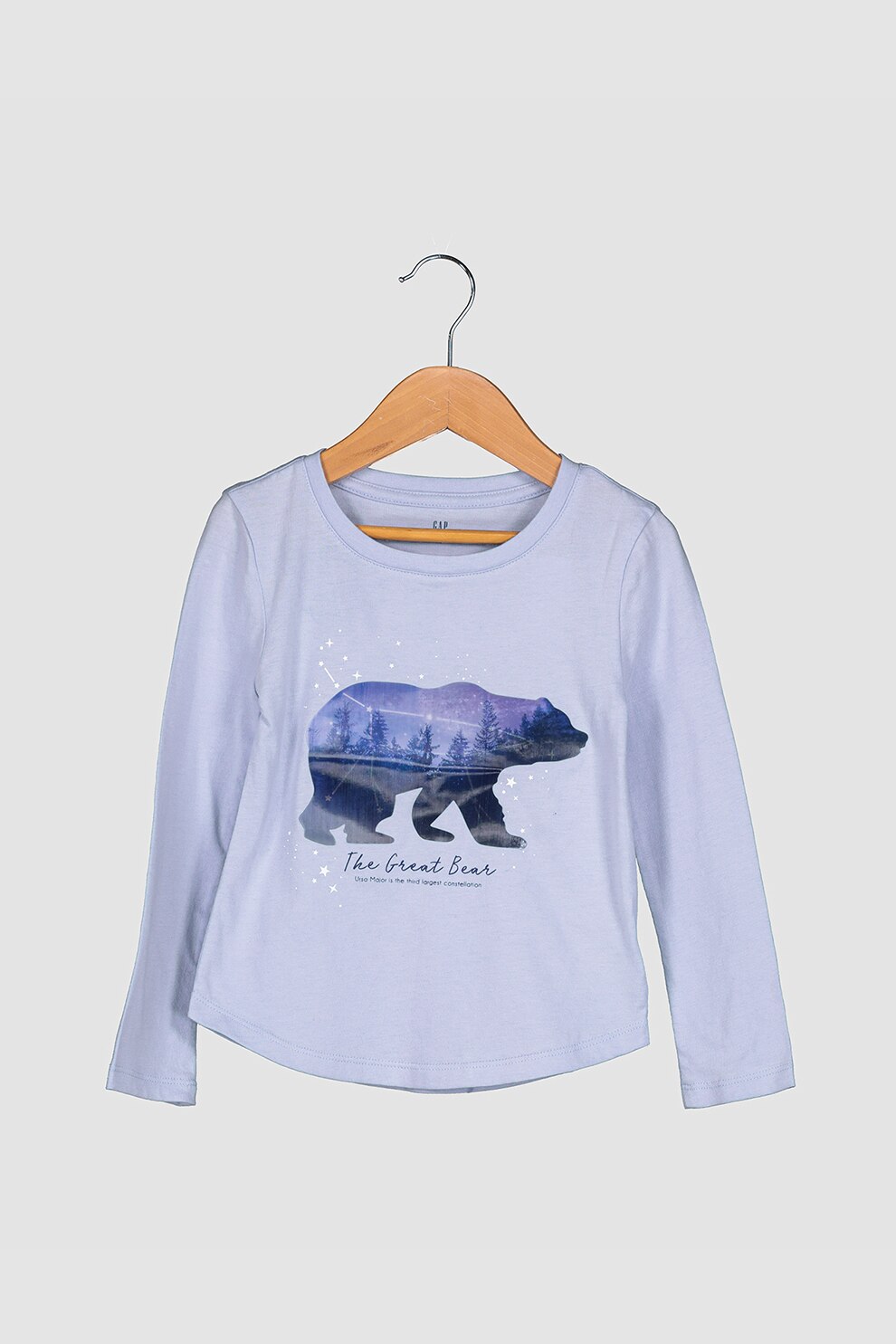 GAP, Bluza sport cu decolteu la baza gatului si imprimeu grafic, Lila