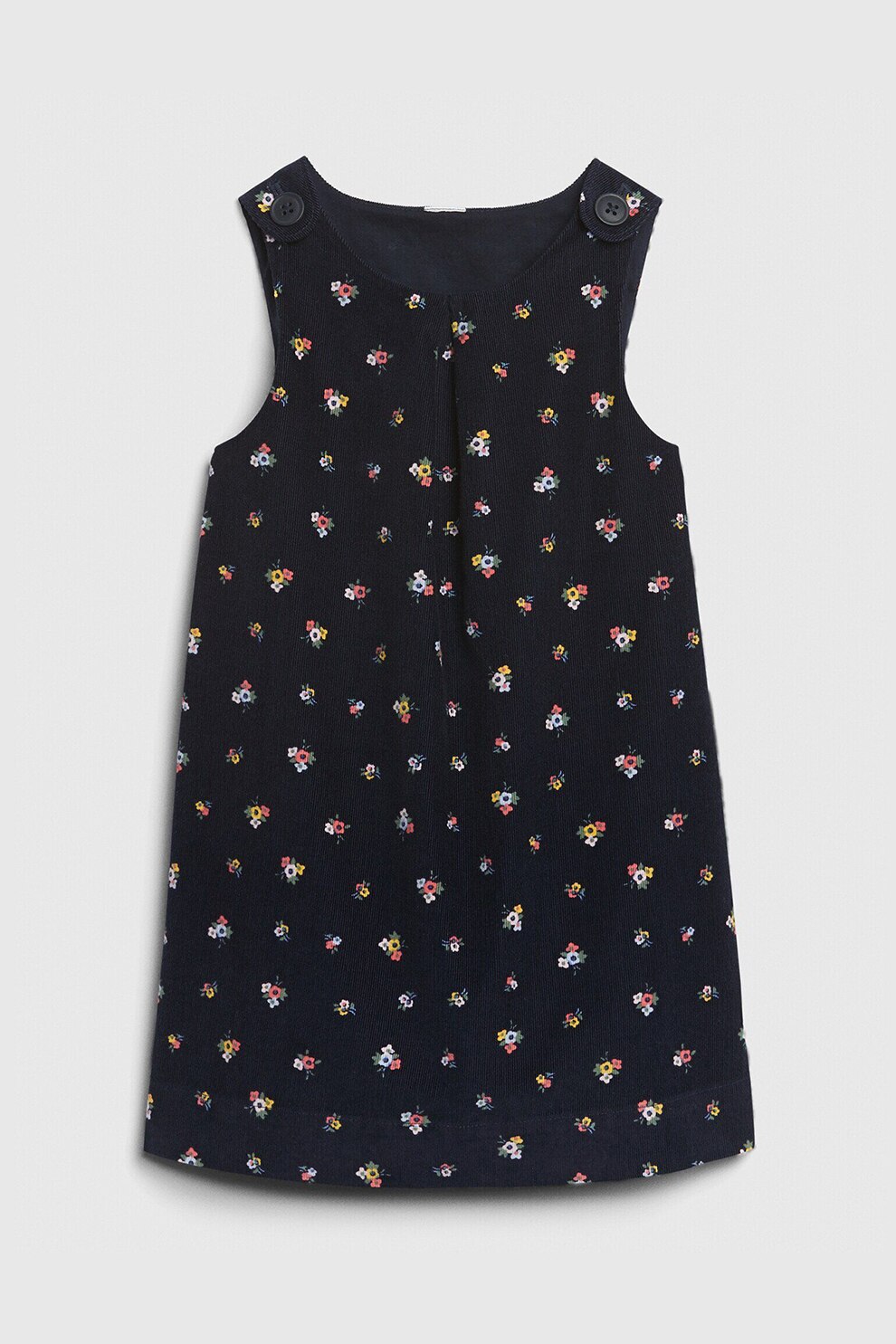 GAP, Sarafan cu imprimeu floral, Negru/Oranj/Roz, 100 CM