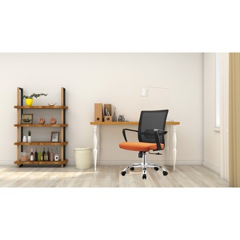 Scaun de birou ergonomic Kring Ivy, mesh, Negru/Portocaliu Scaun de birou ergonomic Kring Ivy, mesh, Negru/Portocaliu