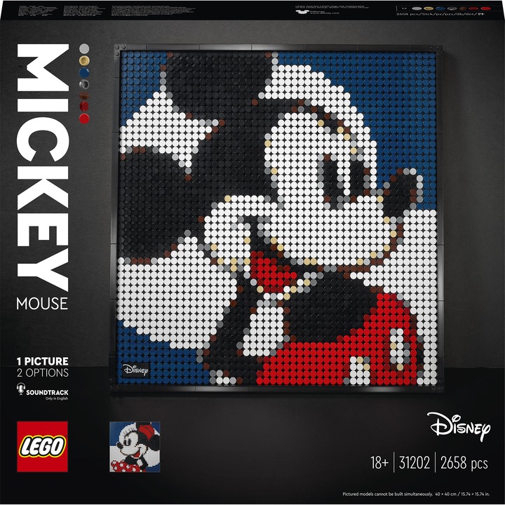 LEGO Art - Disney's Mickey Mouse 31202, 2658 piese