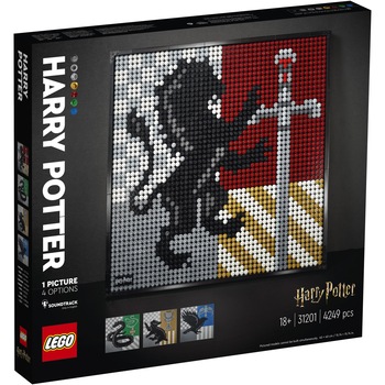 LEGO Art - Harry Potter Hogwarts Crests 31201, 4249 piese LEGO Art - Harry Potter Hogwarts Crests 31201, 4249 piese