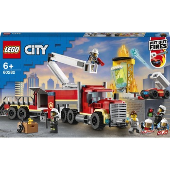 LEGO City Fire - Unitatea de comanda a pompierilor 60282, 380 piese LEGO City Fire - Unitatea de comanda a pompierilor 60282, 380 piese
