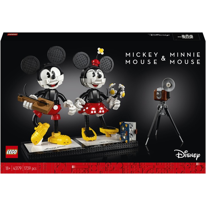LEGO Disney Princess - Mickey Mouse & Minnie Mouse Buildable Characters 43179, 1739 части