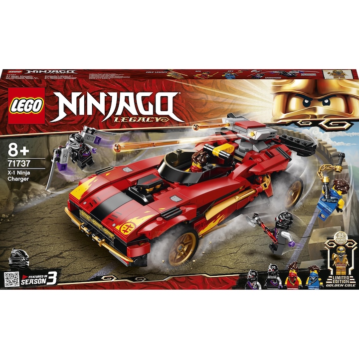 LEGO NINJAGO - X-1 Ninja Charger 71737, 599 части