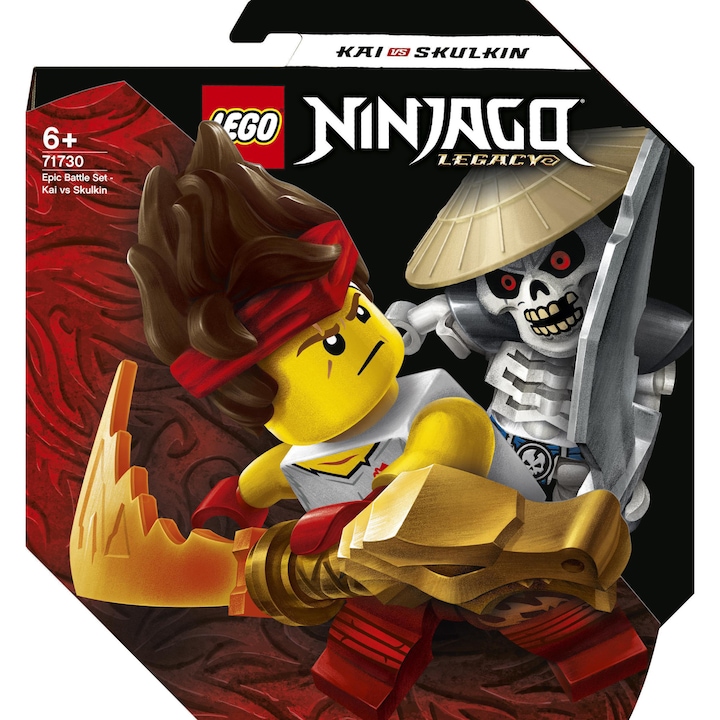LEGO® Ninjago™ 71730 Hősi harci készlet Kai vs Skulkin