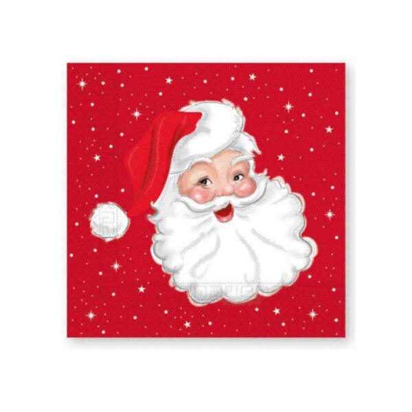 Set 20 servetele Mos Craciun 3 straturi 33 * 33 cm