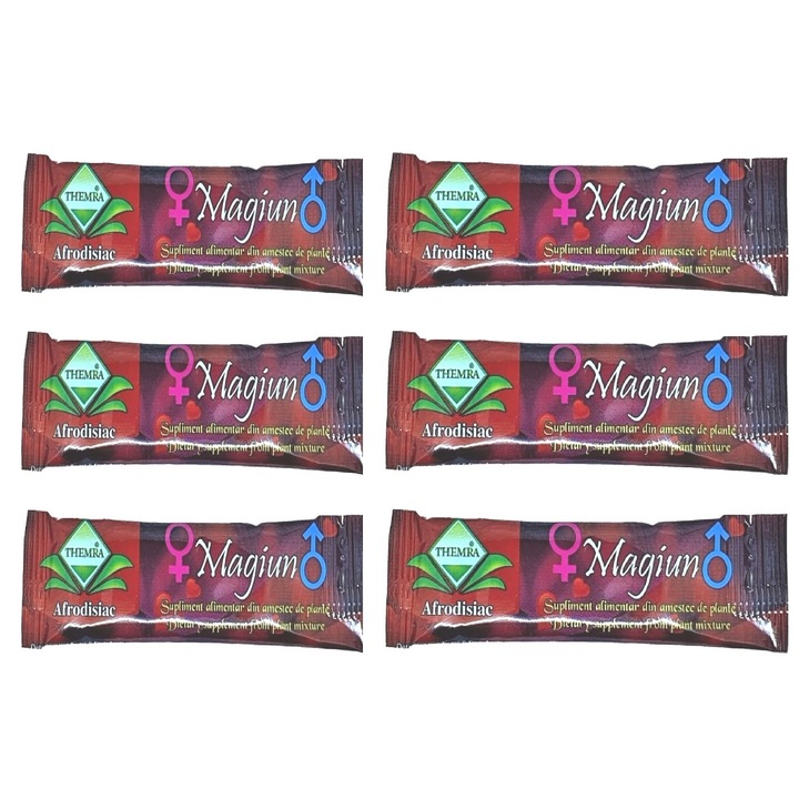 Themra Magiun afrodiziákum hatású étrendkiegészítő, 6 darabos készlet, fahéj aroma, paszta, 72 g