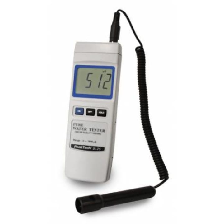 Peaktech P5125 víz vezetőképesség-mérő