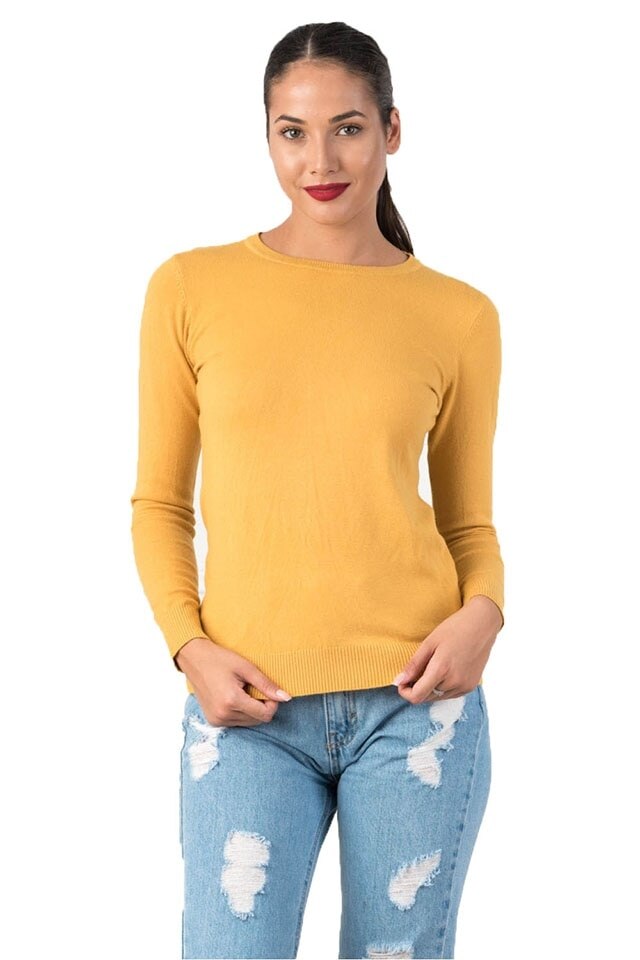 Bluza simpla casual DD, Galben