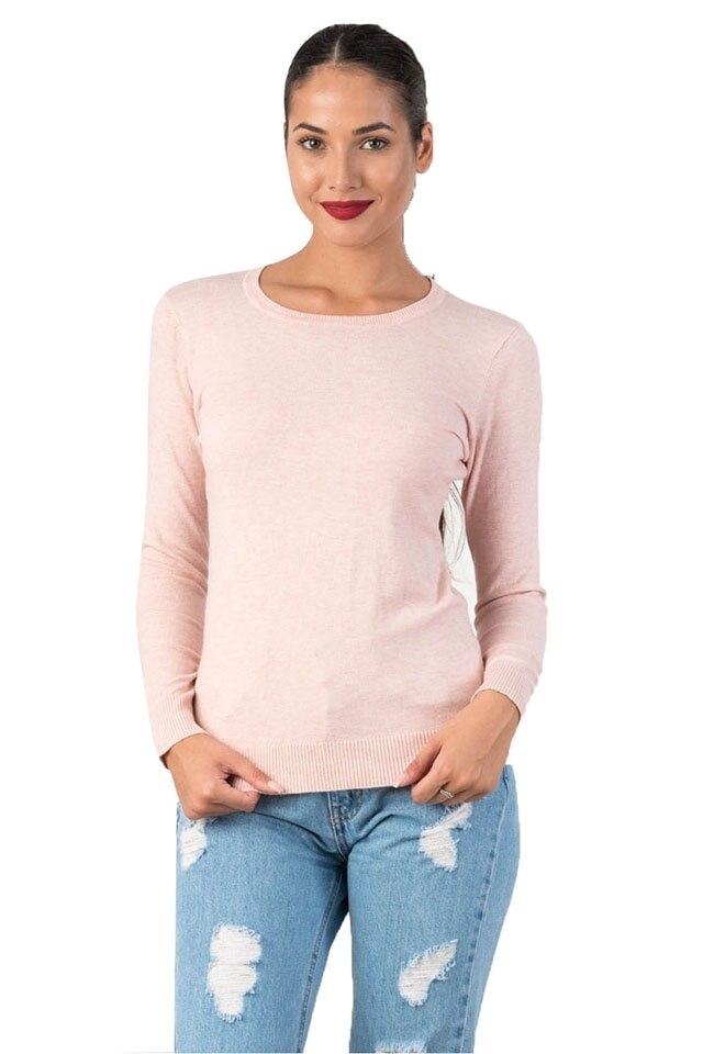 Bluza simpla casual DD, Roz Pudra