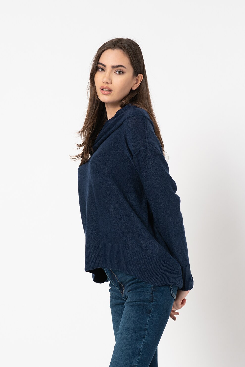 American Eagle, Pulover lejer cu maneci cazute, Bleumarin