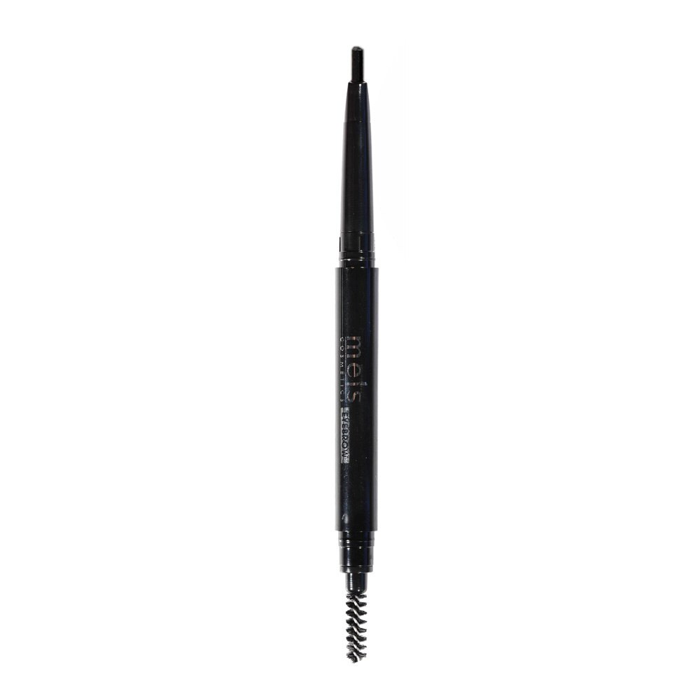 Creion pentru sprancene Meis Cosmetics automatic double eyebrow pen, black, 0.3 g