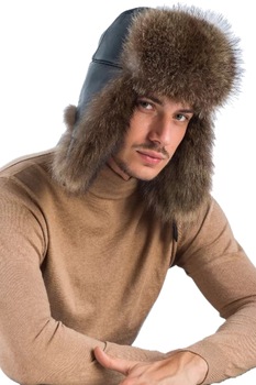 Caciula din blana de raton si piele de ovina, pentru barbati, 535, A&A Vesa, Negru, Marime 57 Caciula din blana de raton si piele de ovina, pentru barbati, 535, A&A Vesa, Negru, Marime 57