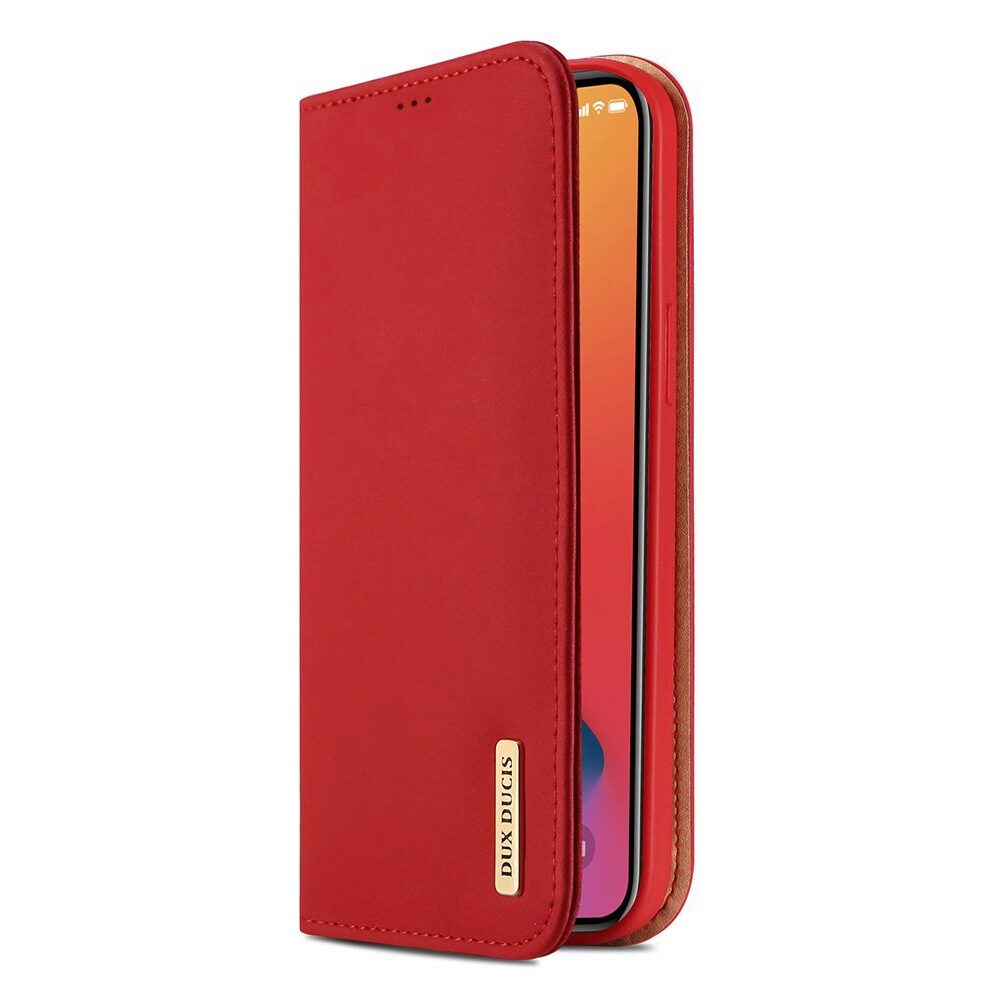 Husa Carte Dux Ducis Wish (Piele Naturala) pentru iPhone 12 Mini (5.4