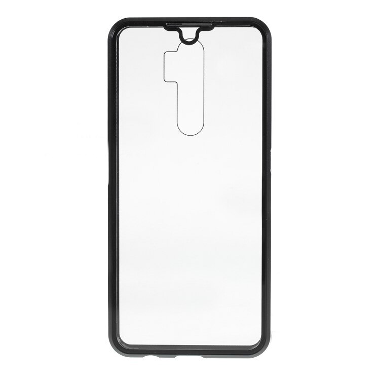 Husa 360 de grade magnetica, The Phone Closet, sticla securizata fata - spate, pentru Oppo A9 (2020), Negru