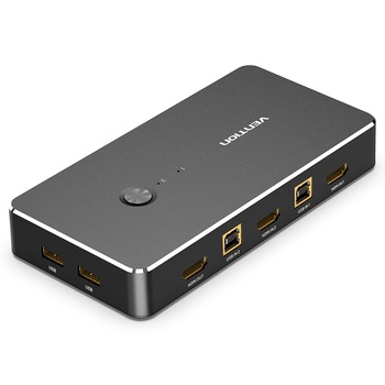 Switch HDMI 4 porturi USB 4K si 1080P, Vention Switch HDMI 4 porturi USB 4K si 1080P, Vention