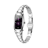 smartwatch pentru femei sk production pl cu pasi oled ciclu pulsomer monitor de presiune arteriala digital h8 pro argintiu imagen 9_0_
0
