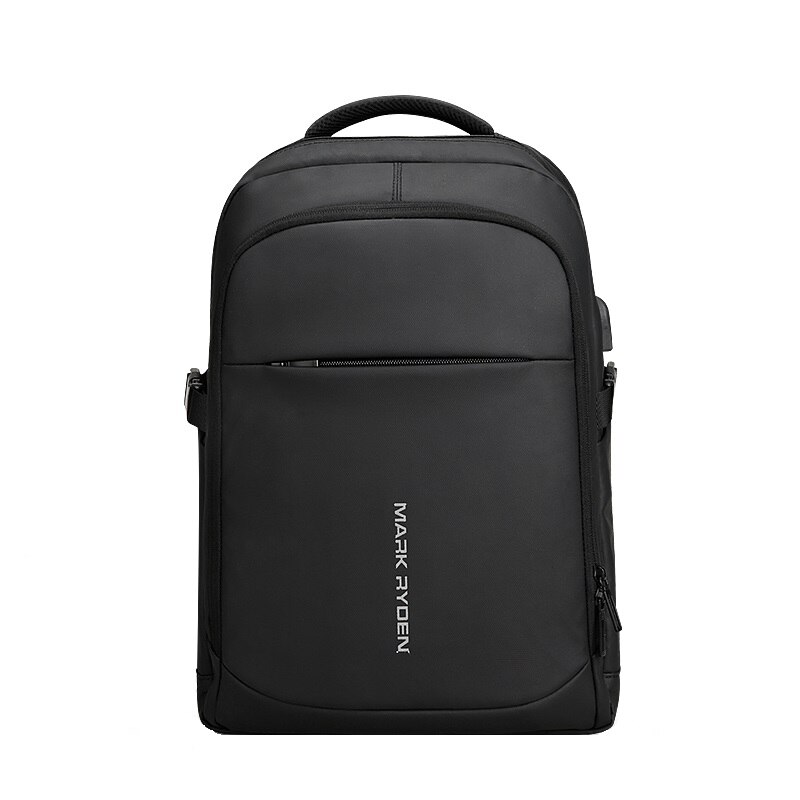 Rucsac Smart, Mark Ryden, Impermeabil, USB, 2 Compartimente, Negru