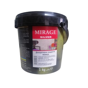 Vopsea decorativa, pentru interior, Mirage Silver 1 kg Vopsea decorativa, pentru interior, Mirage Silver 1 kg