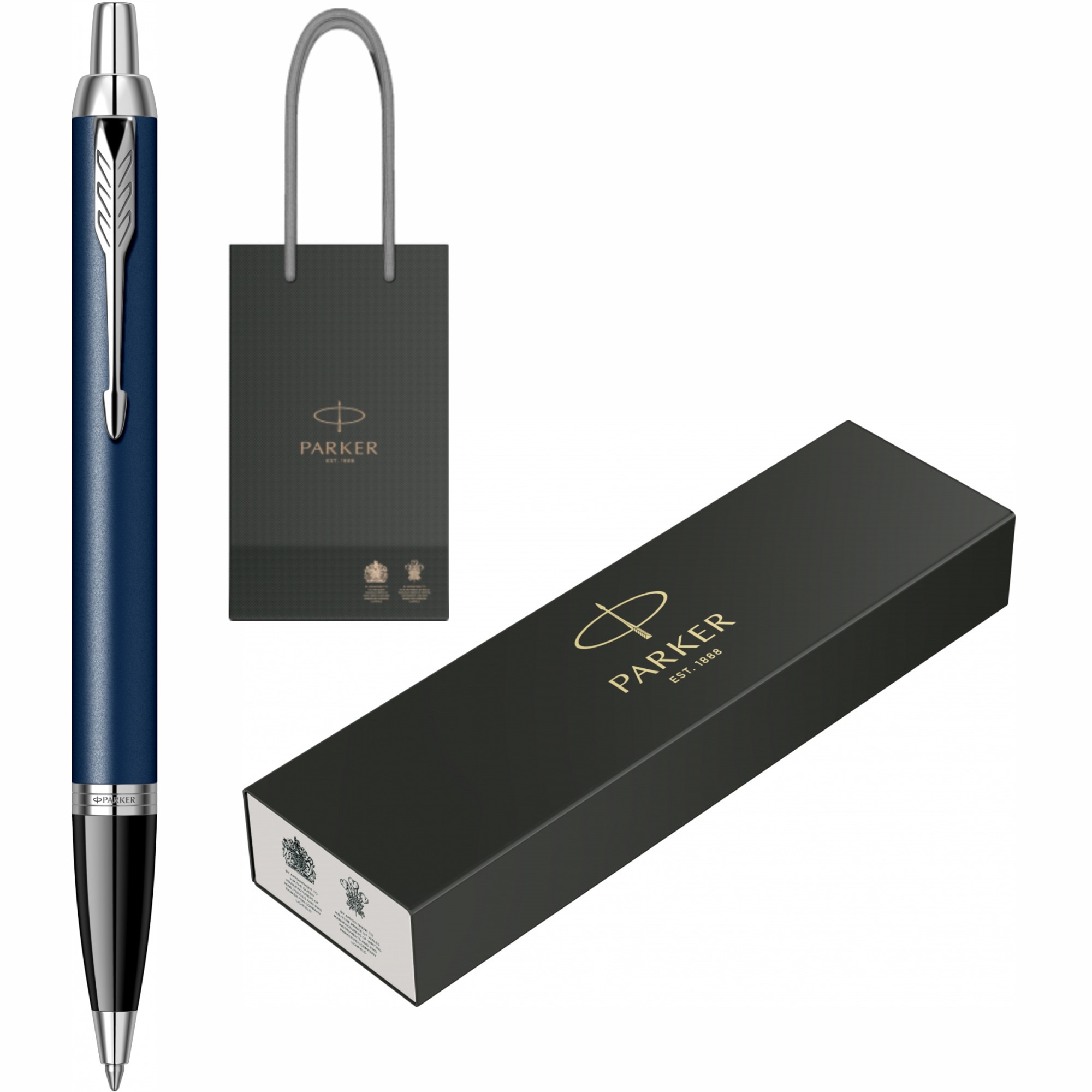 Pix Parker IM Royal Matte Blue CT Personalizat prin Gravura Laser in Punga Parker