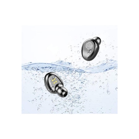 Casti F9 Mini Smart TWS Soundvox, Wireless, Bluetooth 5.0, Waterproof, Touch, iOS, Android, Negru