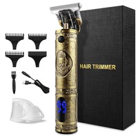 trimmer electric cu afisaj lcd cu 4 piepteni de masura usb perie de curatare si protectie detasabila auriu imagen 8_0_
0